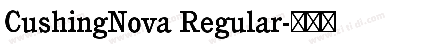 CushingNova Regular字体转换